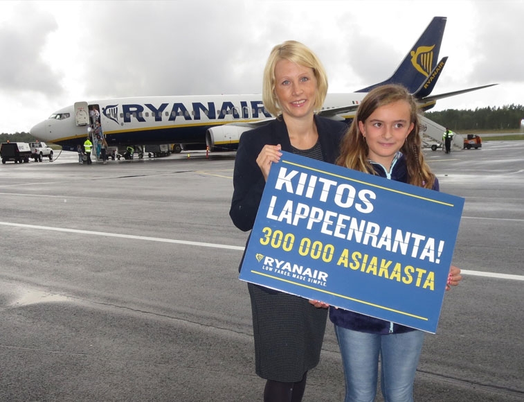 Ryanair открывает рейсы из Лаппеенранты в Грецию